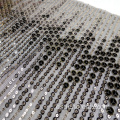 Tejido metálico paillette metal lentejuelas malla tejido bordado